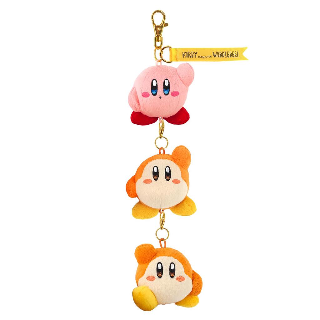 Sanei Boeki Kirby of the Stars Play with Waddle Dee Mascot Preparation Exercise W6.8 x D6 x H23cm Plush Toy KPWW11