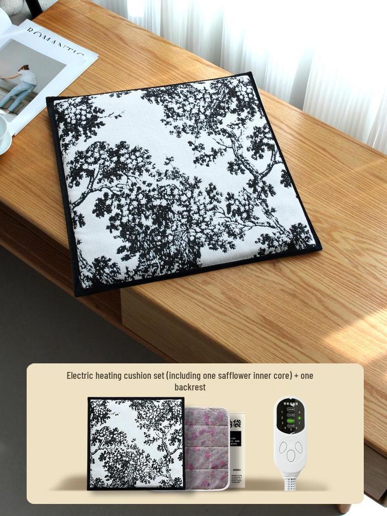 Wormwood Heated Seat Cushion with Moxibustion Therapy - Electric Heating Pad for Office Chairs
