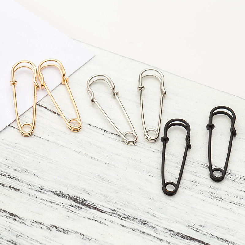 Buy Creative Personalized Punk Simple Paper Clip Pin Stud Earrings