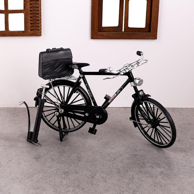 Metalowe Rowery Ozdoba na Biurko Kowalstwo Figurki Rowerów Miniaturowy Model Roweru Zabawka Dekoracje Domu Prezent na Parapetówkę