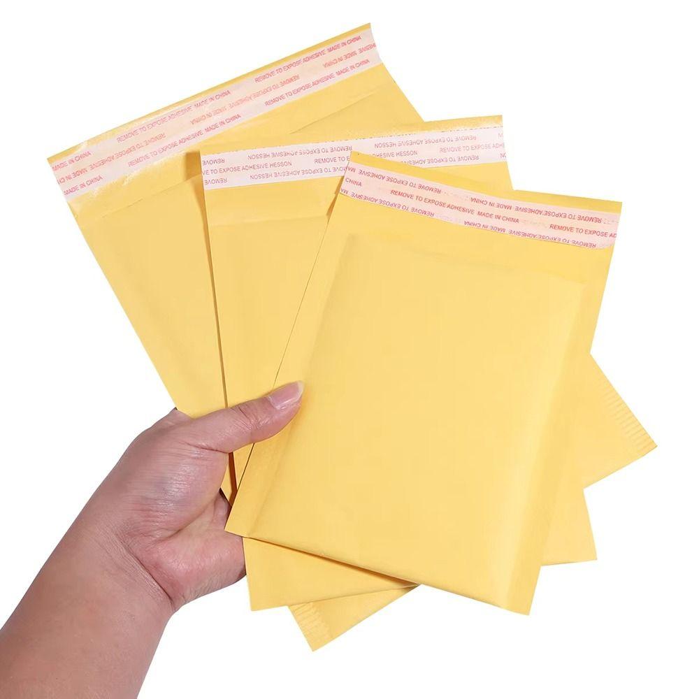 10Pcs Soft Shipping Bags Waterproof Kraft Foam Envelope Durable Bubble Mailers