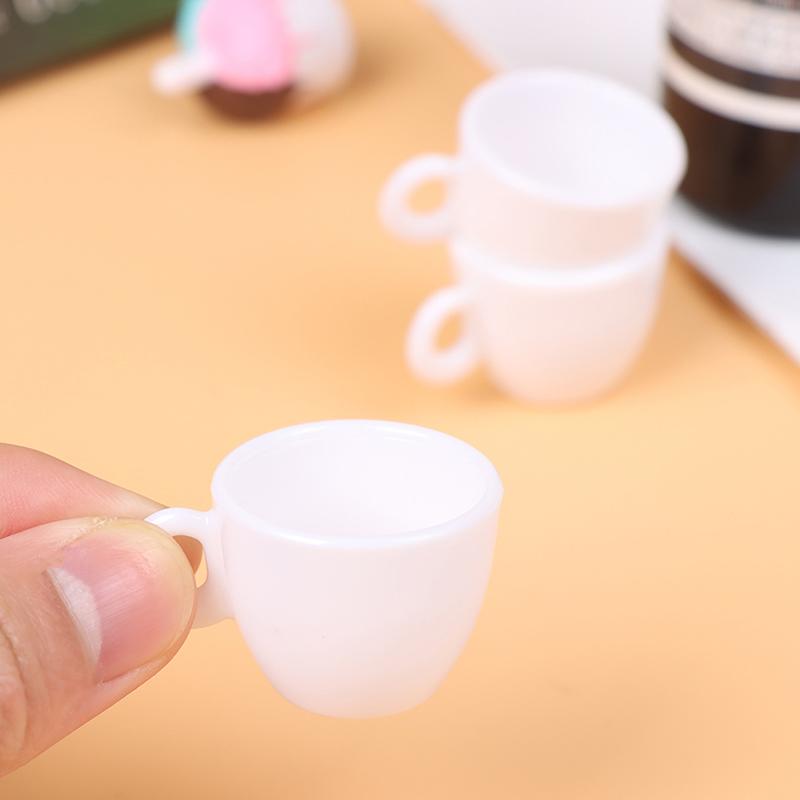 3Pcs 1:6 Dollhouse Miniature Creative New Mini Coffee Cup Model Kitchen Accessories For Doll House Decor Toys Gift