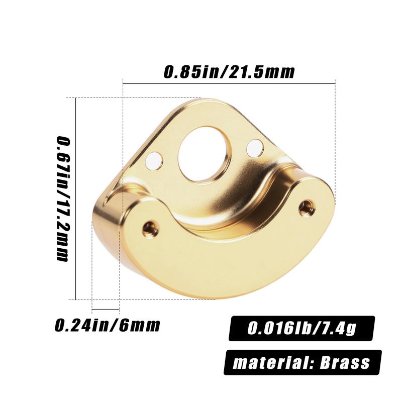 DashRC Front Rear Axle Knuckle Weights for SXC24, Heavy Axle Brass Knuckle Weights Upgrades for 1/24 RC Crawler SCX24, 4PC