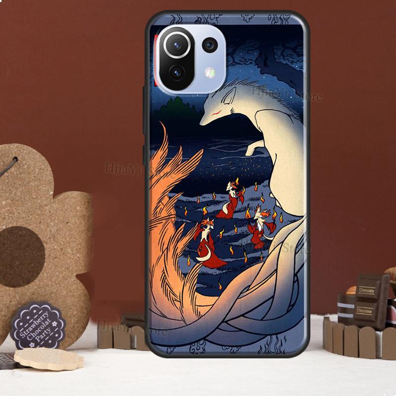 Kitsune Fox Art Funda For POCO F5 X3 X4 X5 Pro F4 GT C40 F3 Case For Xiaomi 11T 12T Pro 12 X 13 Lite Cover