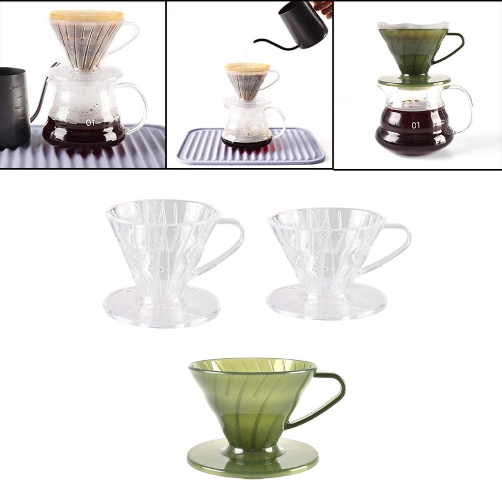 Resin Coffee Dripper Mug Reusable DIY Making Portable for Filter Tool Cup Accessories , A