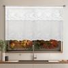 Double Row Lace Curtain Through Rod Lace Short Curtain Finished Curtain Bay Window Kitchen Partition Curtain Window Screen