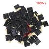 100Pcs Self Adhesive Cable Tie Holder Wire Fixing Base Strong Sticky Cable Tie Holder Organizer For Home Office Wire Storage