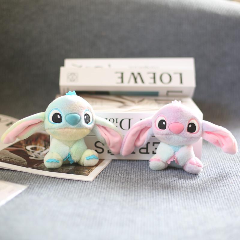 Cartoon Animals Rainbow Plush Keyring Doll For Bag Decoration Use Daily