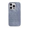 Luxuriöse matte Lederstoffhülle für iPhone 16 15 14 Plus 13 12 Mini 11 Pro X XR XS Max Weiche stoßfeste Jeans Retro Dünne Abdeckung