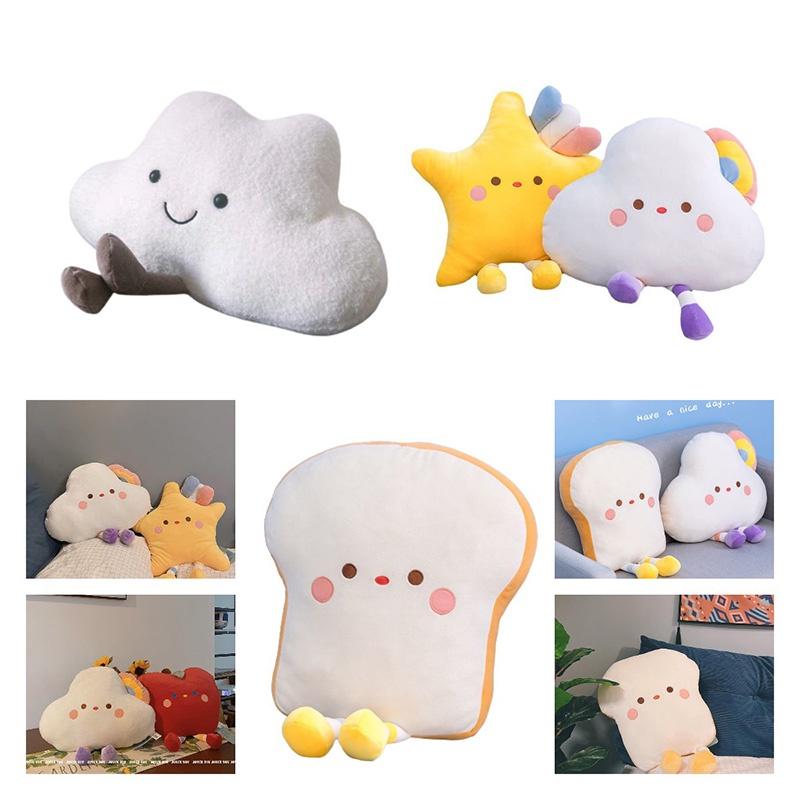 Soft And Fluffy Cloud And Star Plush Pillow Toy For Teenagers