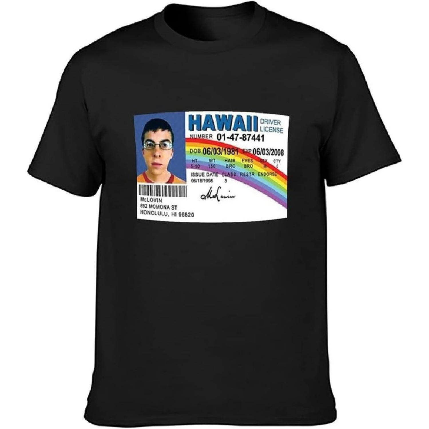 

Unisex McLovin Shirt Casual Tee Printed T-Shirt for Sport Summer(1) XXXXXL чорний