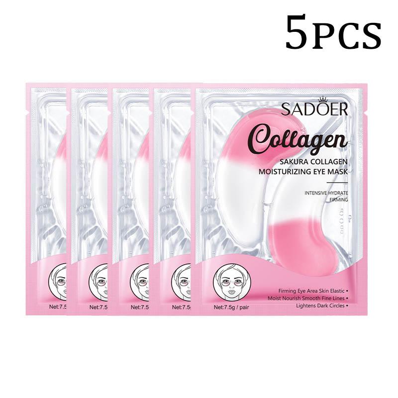 Cherry Blossom Collagen Eye Mask - Moisturizes The Eye Area Skin, Eliminates Eye Bags and Dark Circles, and Provides Eye Care