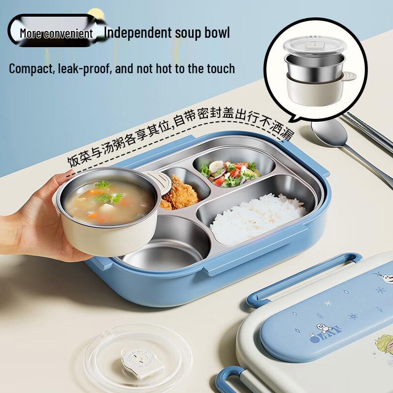 HOCUF Mickey Mouse 304 Stainless Steel Insulated Lunch Box Set