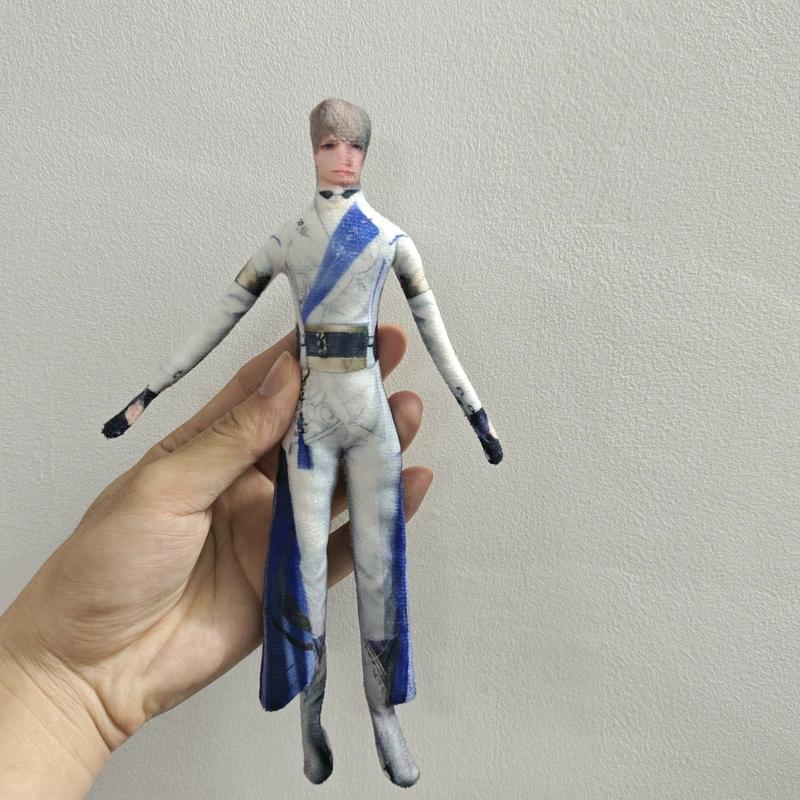 Costume Play Figure Love And Deepspace Lemurian Sea God Wire Skeleton Figure Slender Twistable Animation Design Plush-Filled Figures Present