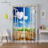 3D Printed Curtains With Sky Pattern Prints For Bedroom, Living Room, Balcony And Kitchen Decorations Can Be Customized 2PCS