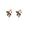 Christmas Santa Snowflake Earrings Cane Candy Bells Elk Earrings Christmas Hat Earrings
