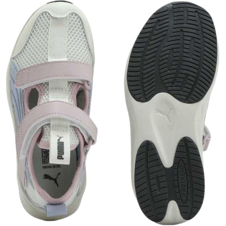 Puma Pounce Lite Fabric Ct Sandal Ps Comfortable Durable Low Top Sandals Kids Sandals White Blue Red 404324-03
