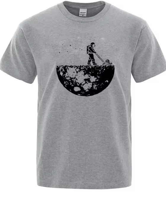 Unisex TShirt High Quality Funny Cotton Blend Lunar Cleaner Printing Casual Cool Loose ONeck Male For UnisextShirt Hip Hop Tees