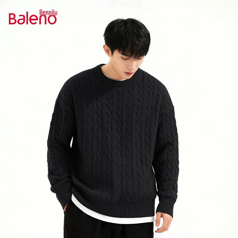 Baleno Herren Rundhals Strickpullover