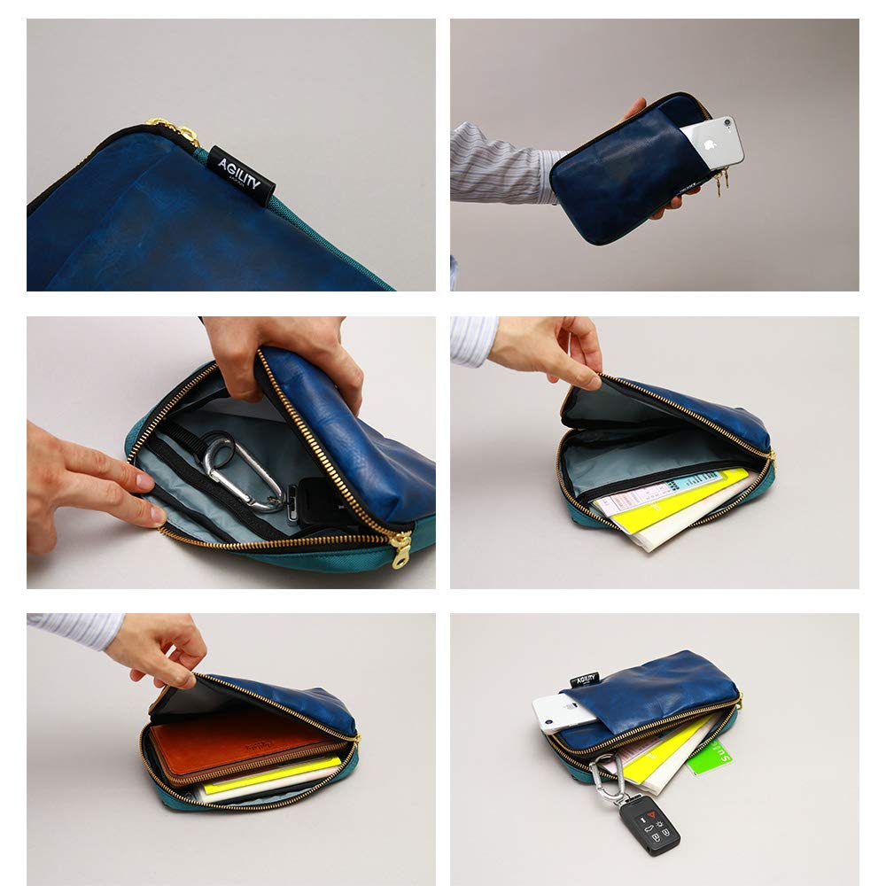 AGILITY Affa Park Pochette L Shoulder Bag, A6 Size, for Maternal and Child Health Handbook, Medicine Book, Long Wallet, Mini Bag, and Smartphone Bag