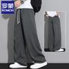 ROMON S Men's Ice Silk Quick-Dry Straight Casual Pants