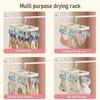 Socks Drying Rack with 14 Clips Foldable Hanging Rack Clothes Drying Rack with 360-Degree Rotatable Hook for Drying Socks Underwear Baby Clothes