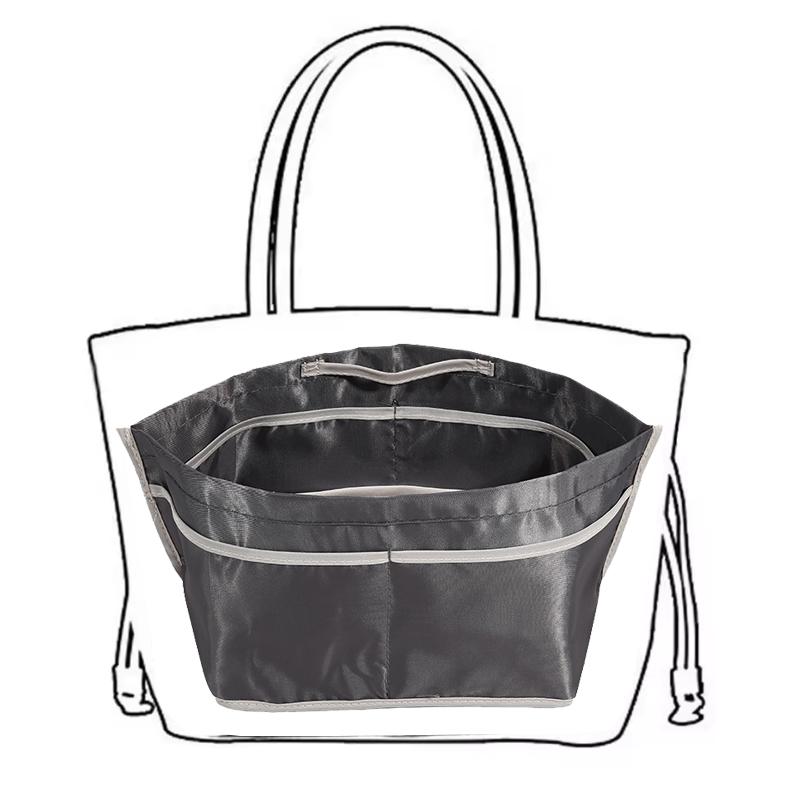 Ultra-Light Zipper Bag Organizer Insert Bag For Handbags Multi-Pocket Expand Space Tote Liner Bag Oxford Cosmetic Pouch Bags