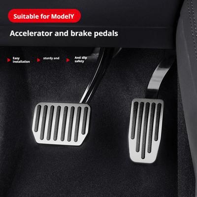 Bremspedal Gaspedal Abdeckung Bequemes Rutschfestes Gas- Bremspedal Für Tesla Model Y Launch Juniper Highland