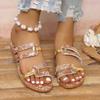 New Large Size Printed Sandals Women's Round Toe Women's Slippers