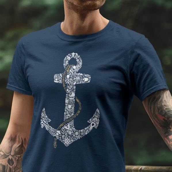 

Pirata Ancora Marinaio e Opzioni Extra Dalla Alla Unisex T-shirt