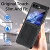 VIETAO Plating Edge Z Flip 7 Case With Front Screen Protector,Brown Crazy Horse PU Leather Phone Cover For Galaxy Z Flip 6 5 4 3