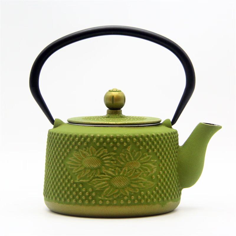 European Style Sunflower Iron Teapot