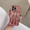 INS High-End Wave Stripe Case for iPhone 17 Pro Max, Apple 16 Solid Color Simple 15/14