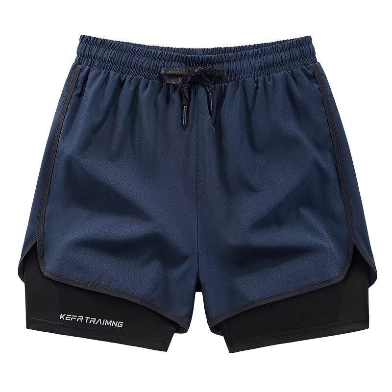 Pantaloncini Sportivi Unisex a Doppio Strato Anti-Esposizione per Corsa e Escursionismo