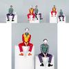 Joker Car Ornament Pvc Action Figure With Removable Mask For Vehicles