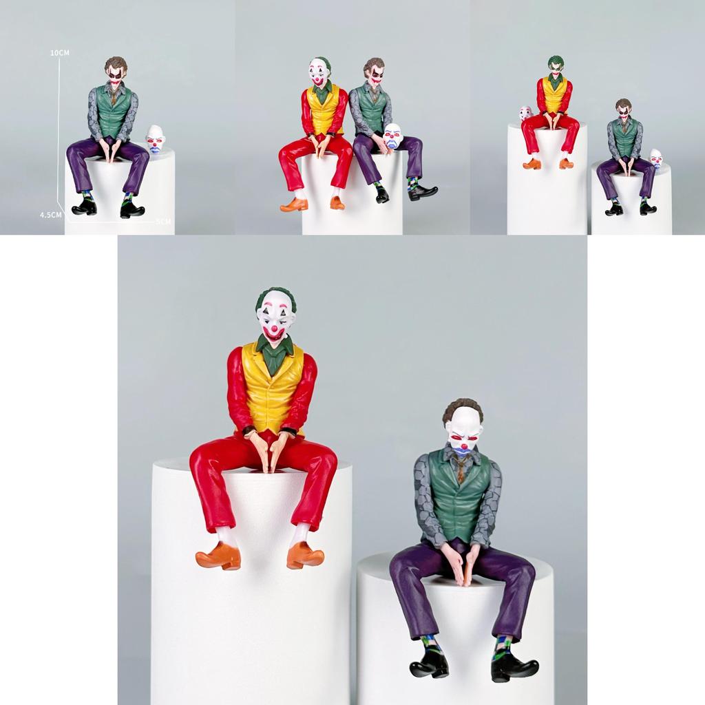 Joker Car Ornament Pvc Action Figure With Removable Mask For Vehicles