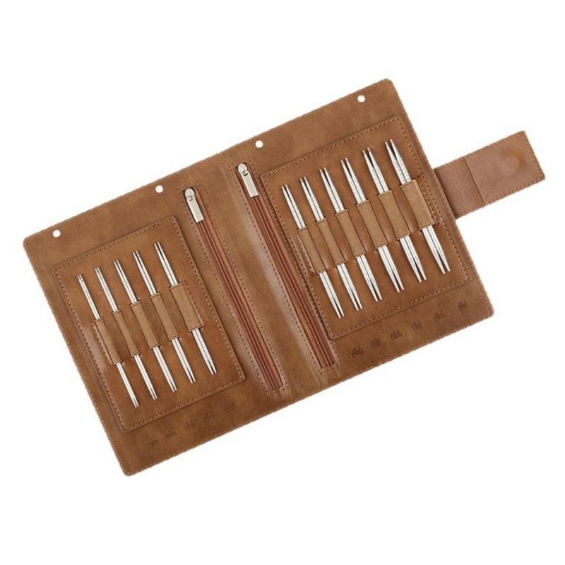 

Interchangeable Knitting Needle Set with Carrying Case, DIY Sweater Knitting Tools Accessories Kits for Handmade Crafts 1