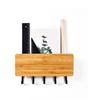Japanese Solid Wood Wall Hook Rack for Entryway