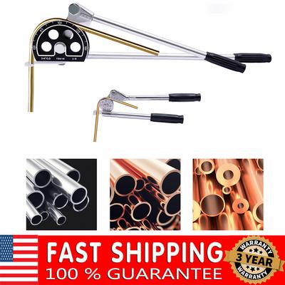 3/4" OD Pipe Bender, Manual Tube Bender, 180° HVAC Bending Tool, Suitable for Copper and Aluminum Pipes, Air Conditioner Repair