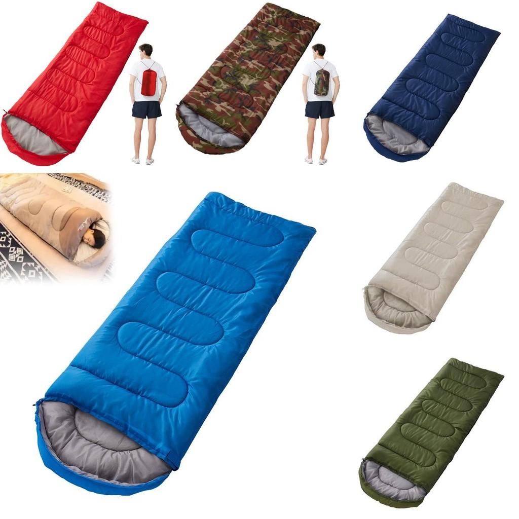 Adult Camping Sleeping Bag With Envelope Design And Warm Filling For Spring And Fall Adventures