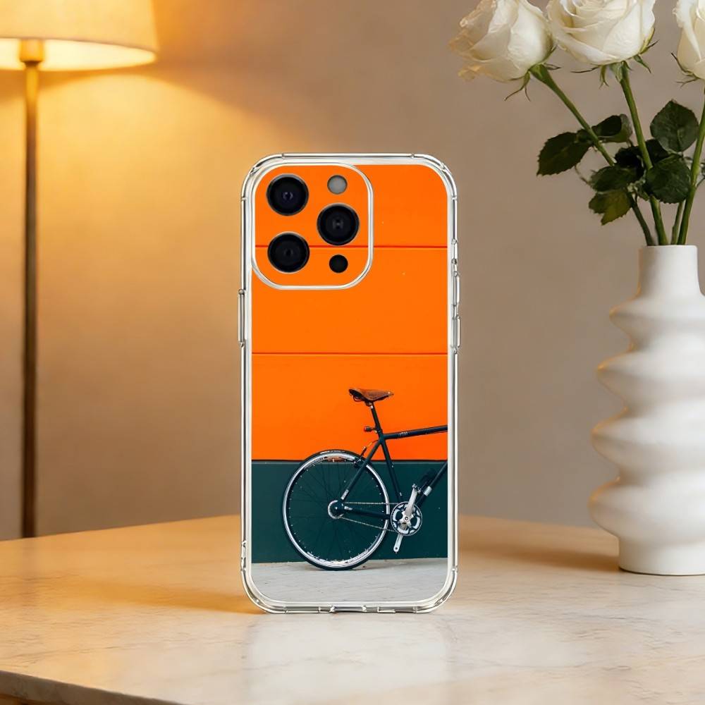 B-Bicycle Bike S-Sport Soft Phone Case For iPhone 17 16 15 14 13 12 11 Mini Pro Max Plus Transparent Cover