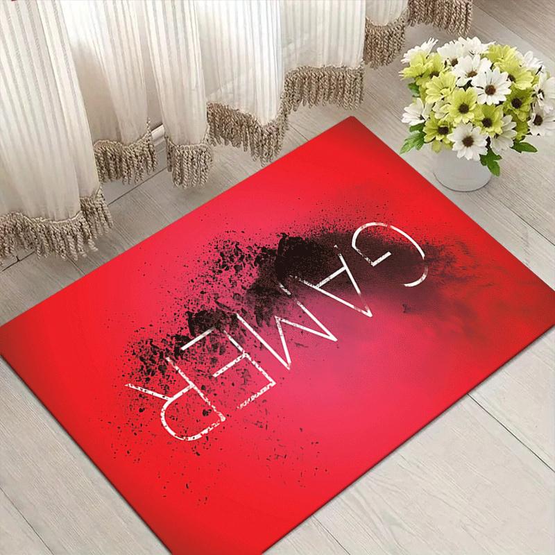 

1pc Game Start Print, Design Area Rug - Soft, Anti-Slip, and Durable Gaming Room Decor for Bedroom, Living Room 60cm by 90cm
