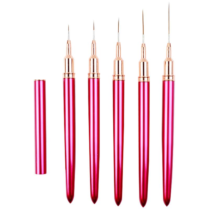Nail Arts Liner Brushes Painting Nail Arts Brush Set Nail Dotting Drawing Tool for Long Line Thin Details Fine Drawing