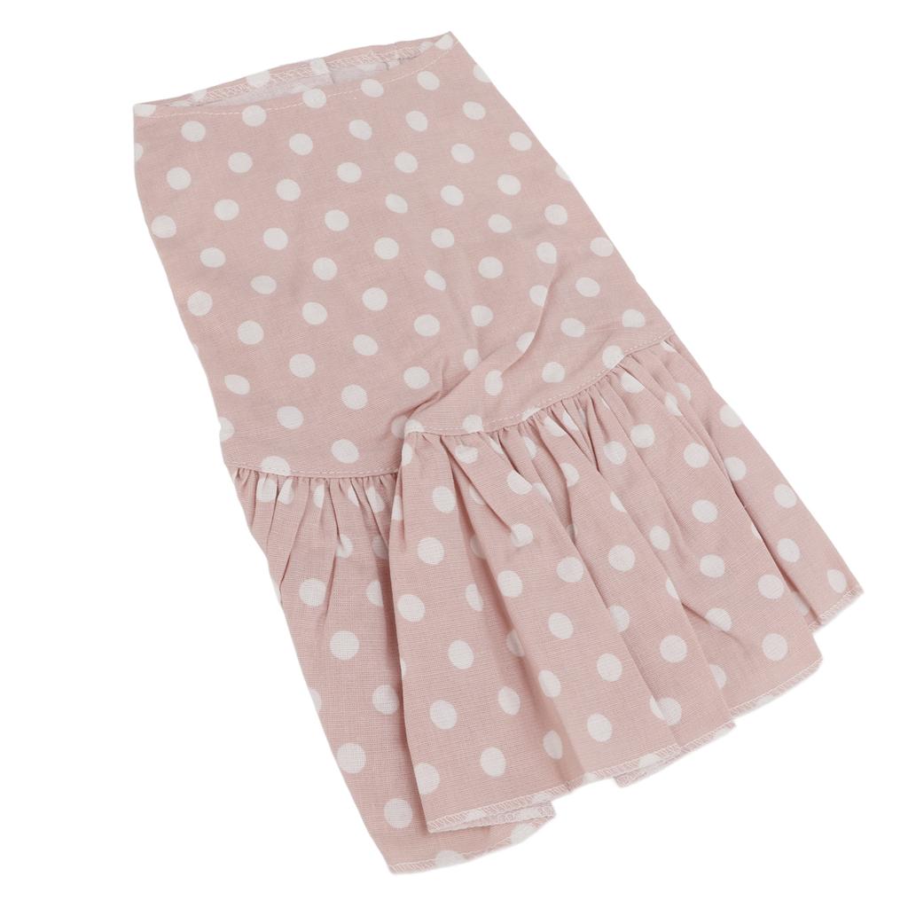 Pet Dot Dress Breathable Comfortable Dog Summer Skirt for Daily Wear Wedding Birthday Party