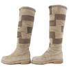 Great HERMES Knee-high boots Margiela period H motif suede leather mouton Beige Used