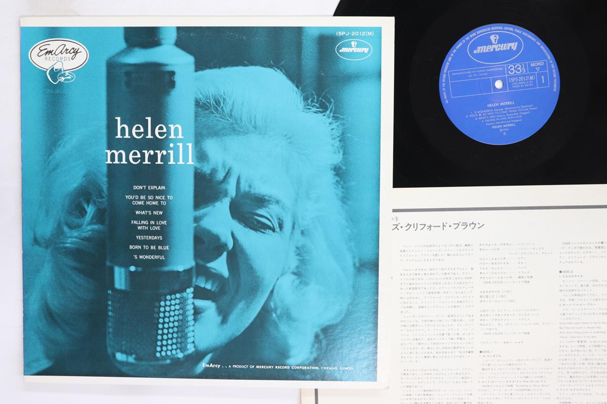 

LP Record HELEN MERRILL Helen Merrill 15PJ2012M MERCURY 1977 Japan Jazz Used