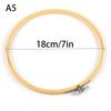 9 Styles Bamboo Frame Embroidery Hoop Ring Diy Embroidery Painting Cross Stitch Kit Round Bamboo Frame Sewing Tools Home Decor