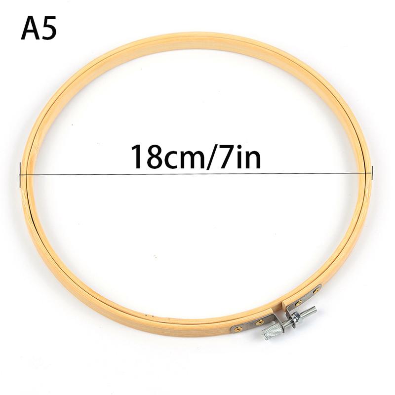 9 Styles Bamboo Frame Embroidery Hoop Ring Diy Embroidery Painting Cross Stitch Kit Round Bamboo Frame Sewing Tools Home Decor