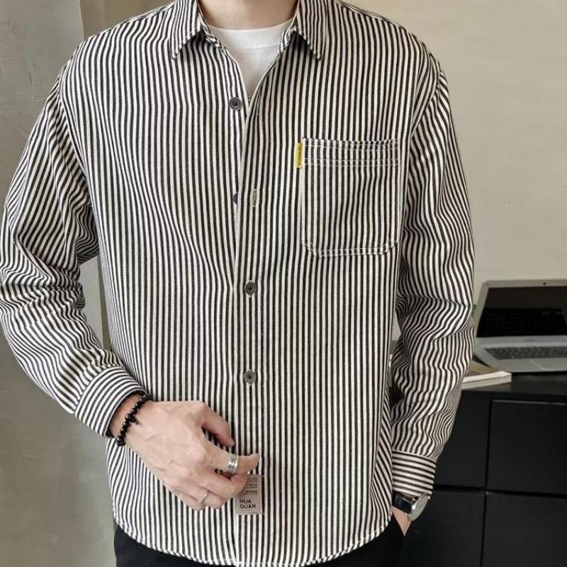 Striped Shirt, Casual Shirt Jacket