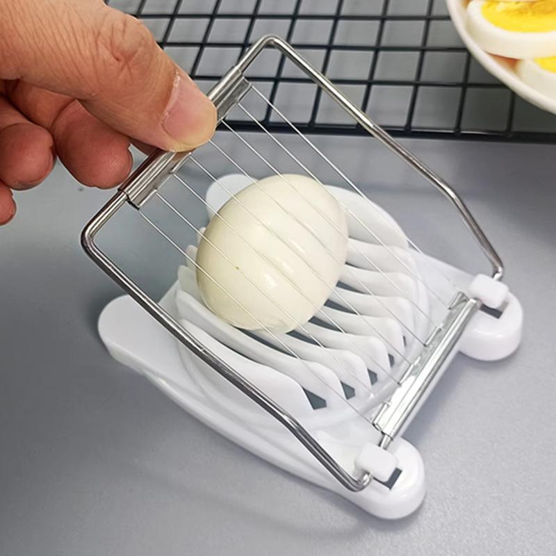 1Pcs Household Stainless Steel Egg Slicer And Divider Single-Use Century Egg Slicer Multifunctional Egg Cutting Tool